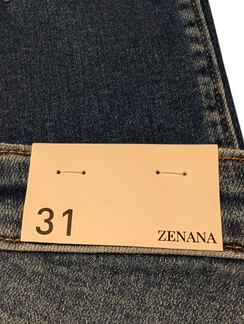 Zenana Distressed Dark Blue Cropped Jeans Size 31 - Picture 8 of 10